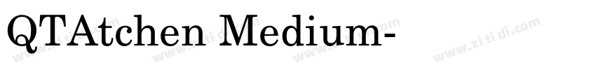 QTAtchen Medium字体转换
